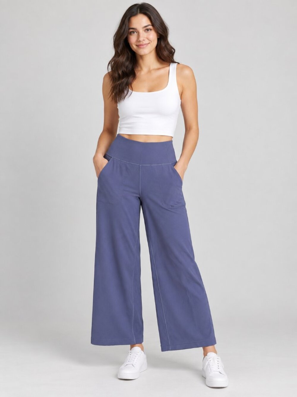 lululemon Blue Wide Leg Athletic Pants